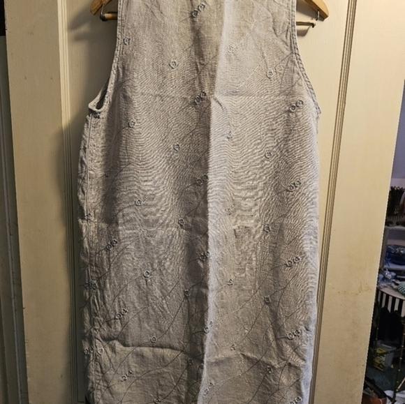 Linen, vintage lilac 100 percent linen‎ dress/shift - Picture 4 of 11